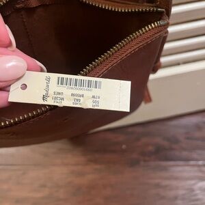 Madewell Cognac Leather Clutch